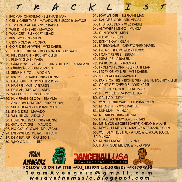 TLIST THE BOXING DAY MASSACRE MIXTAPE  presented by DJ Luzion & DJ Greedy