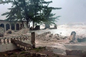 Caribbean Terrace damage in Kingston 300x198 Sandy hits Cuba as Jamaica lifts hurricane warning  