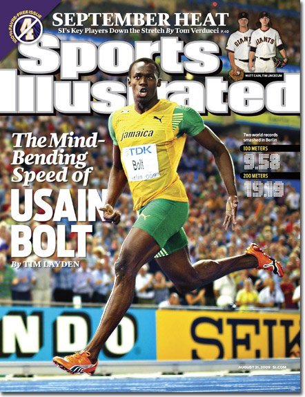 Usain Bolt on September Issue of Sports Illustrated